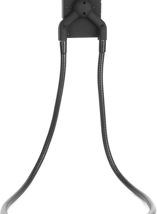 Black Iron Magnetic Phone Holder Rotating Foldable Stand with Soft Rubber for Tablets Mobile Phones - Image 4